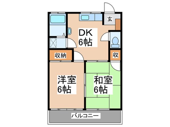 コーポ倉本Ａの物件間取画像